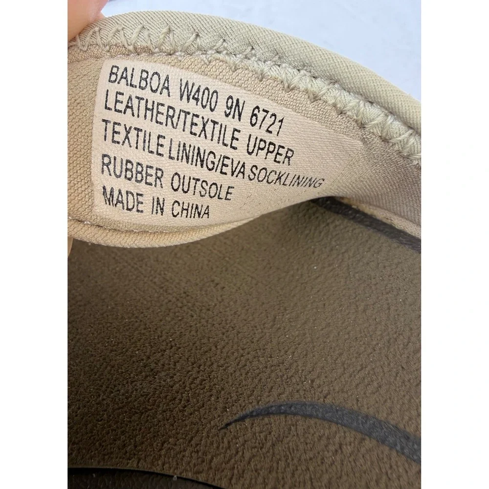 Abeo B.I.O. System Cream Beige Comfort Flip Flop Thong‎ Sandals Sz 9